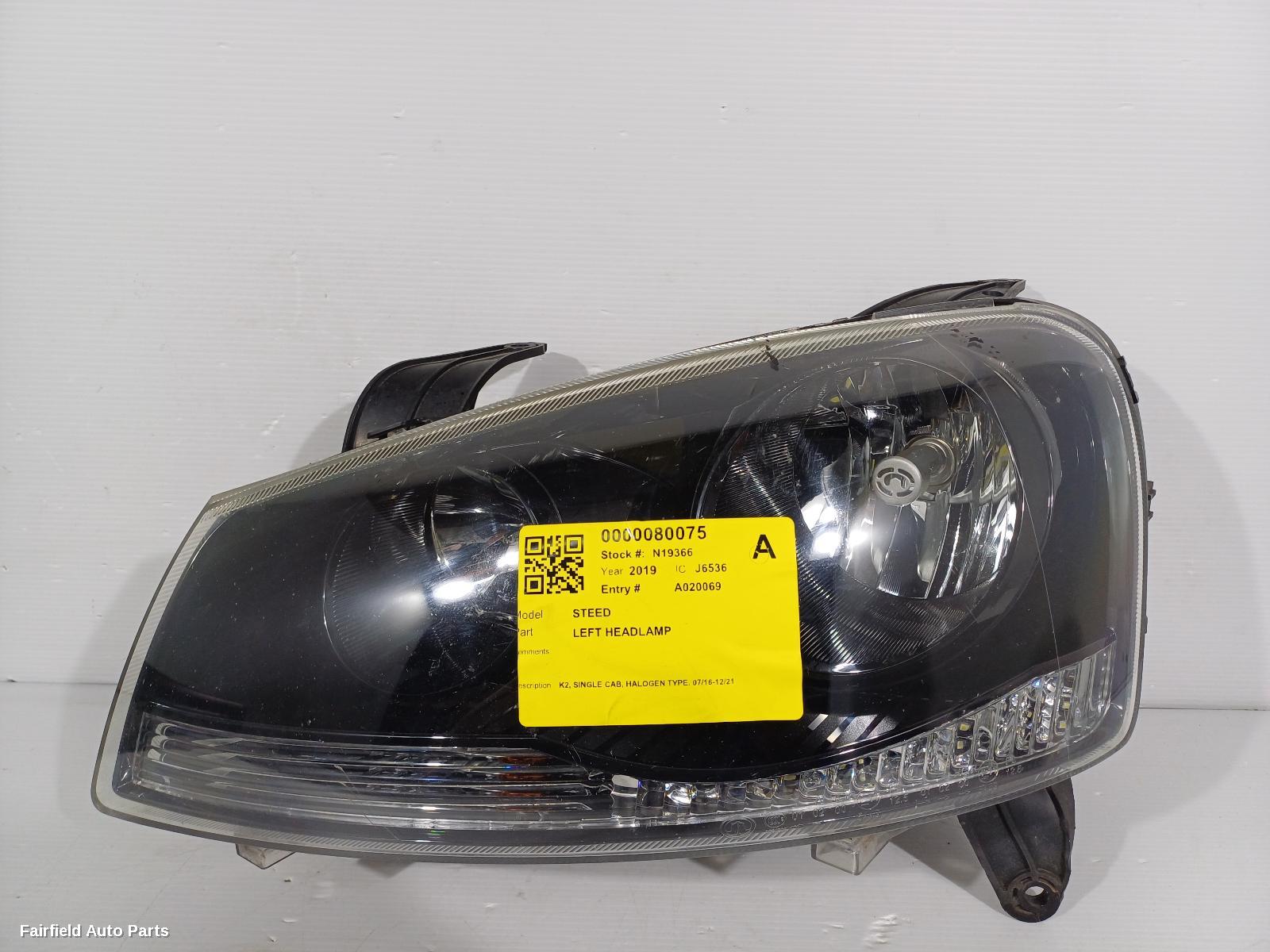 2016-2021 Great Wall Steed Left Headlamp