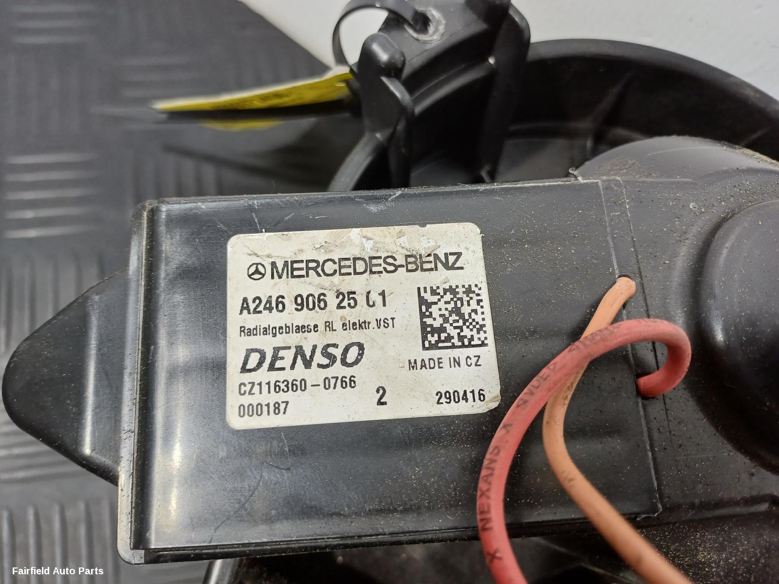 2012-2018 Mercedes A Class Heater Fan Motor