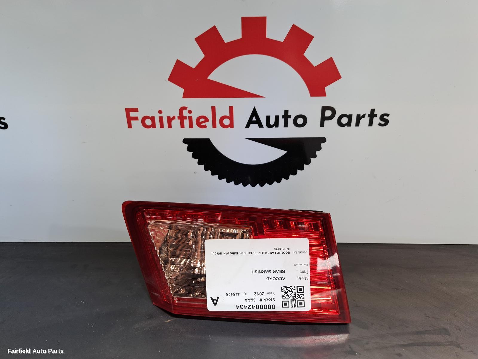 2011-2015 Honda Accord Rear Garnish