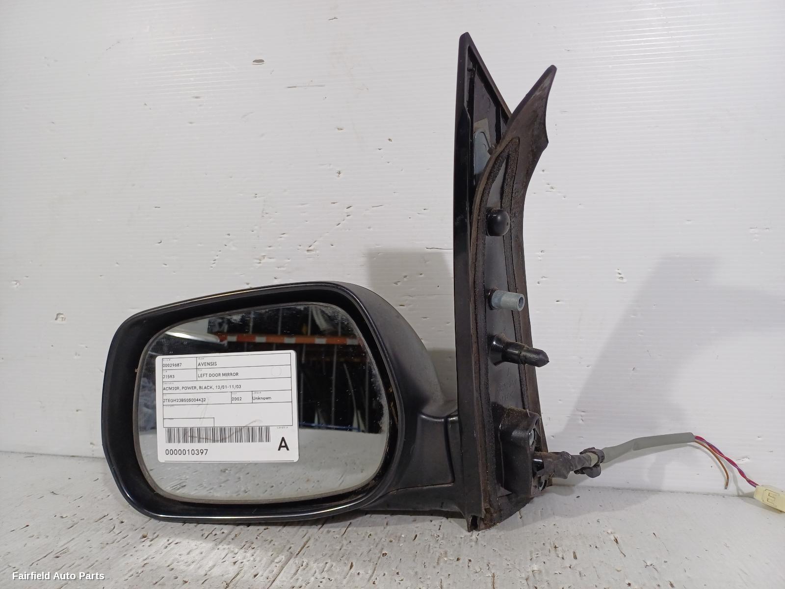 2001-2003 Toyota Avensis Left Door Mirror