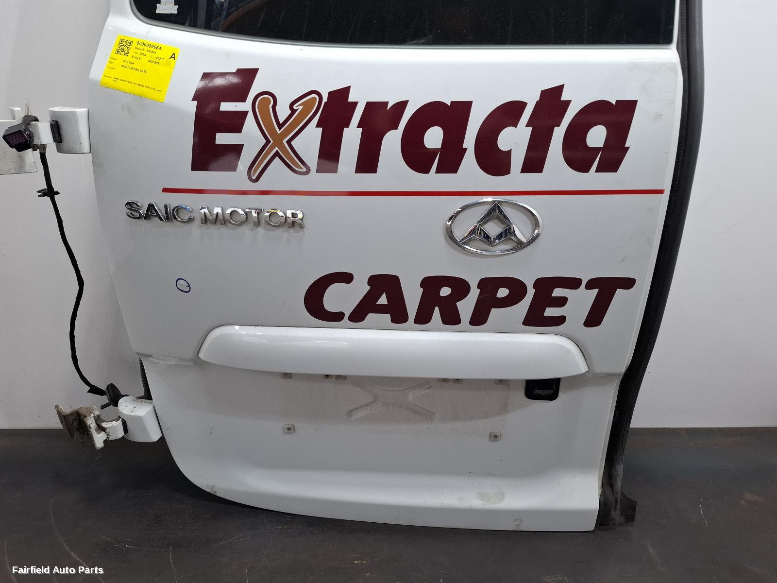 2015-2024 Ldv G10 Bootlid Tailgate