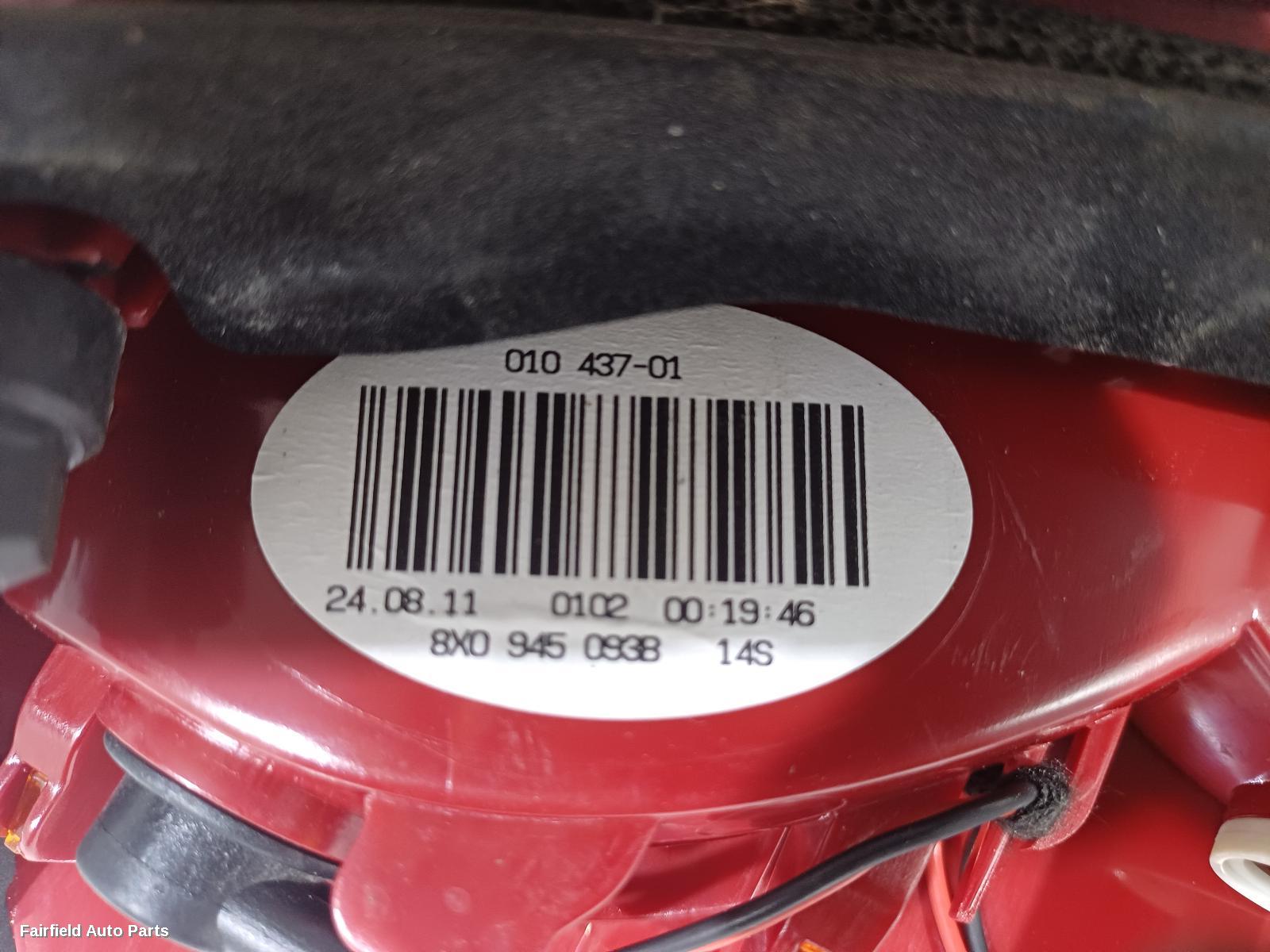 2010-2015 Audi A1 Left Taillight