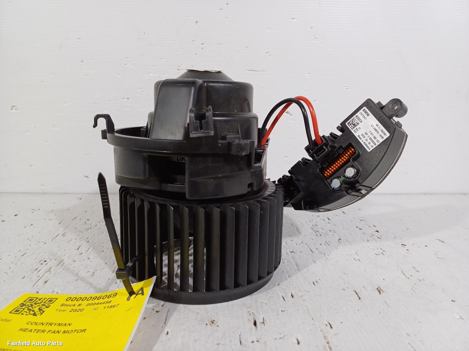 2017-2024 Mini Countryman Heater Fan Motor