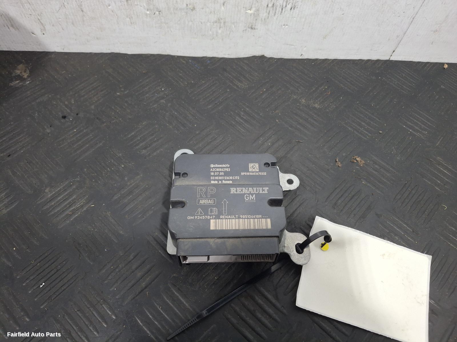2015-2026 Renault Trafic Airbag Module Sensor