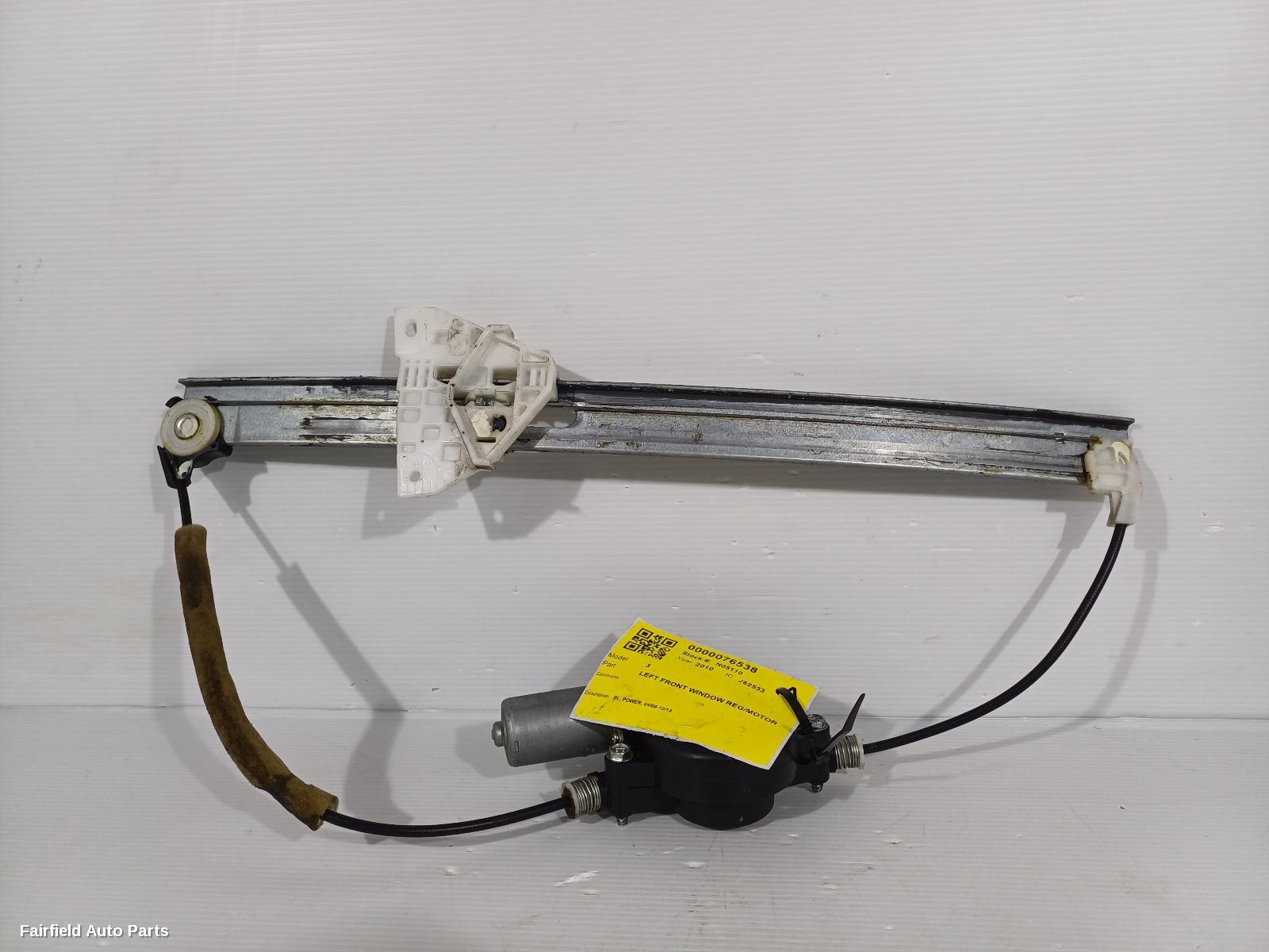 2009-2013 Mazda 3 Left Front Window Reg Motor