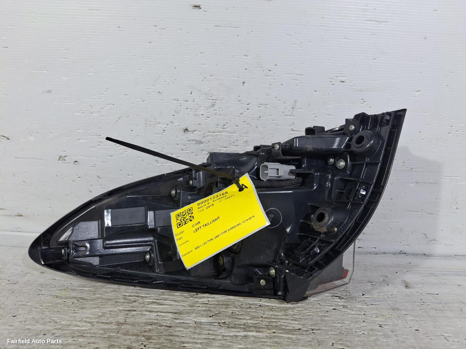 2016-2019 Toyota C-hr Left Taillight