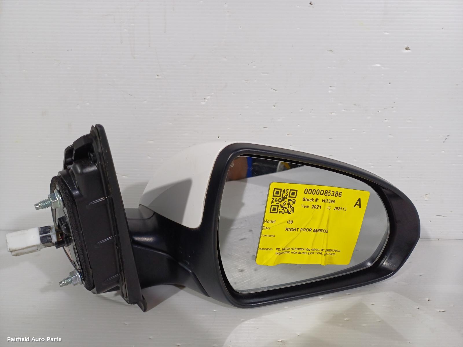 2017-2023 Hyundai I30 Right Door Mirror