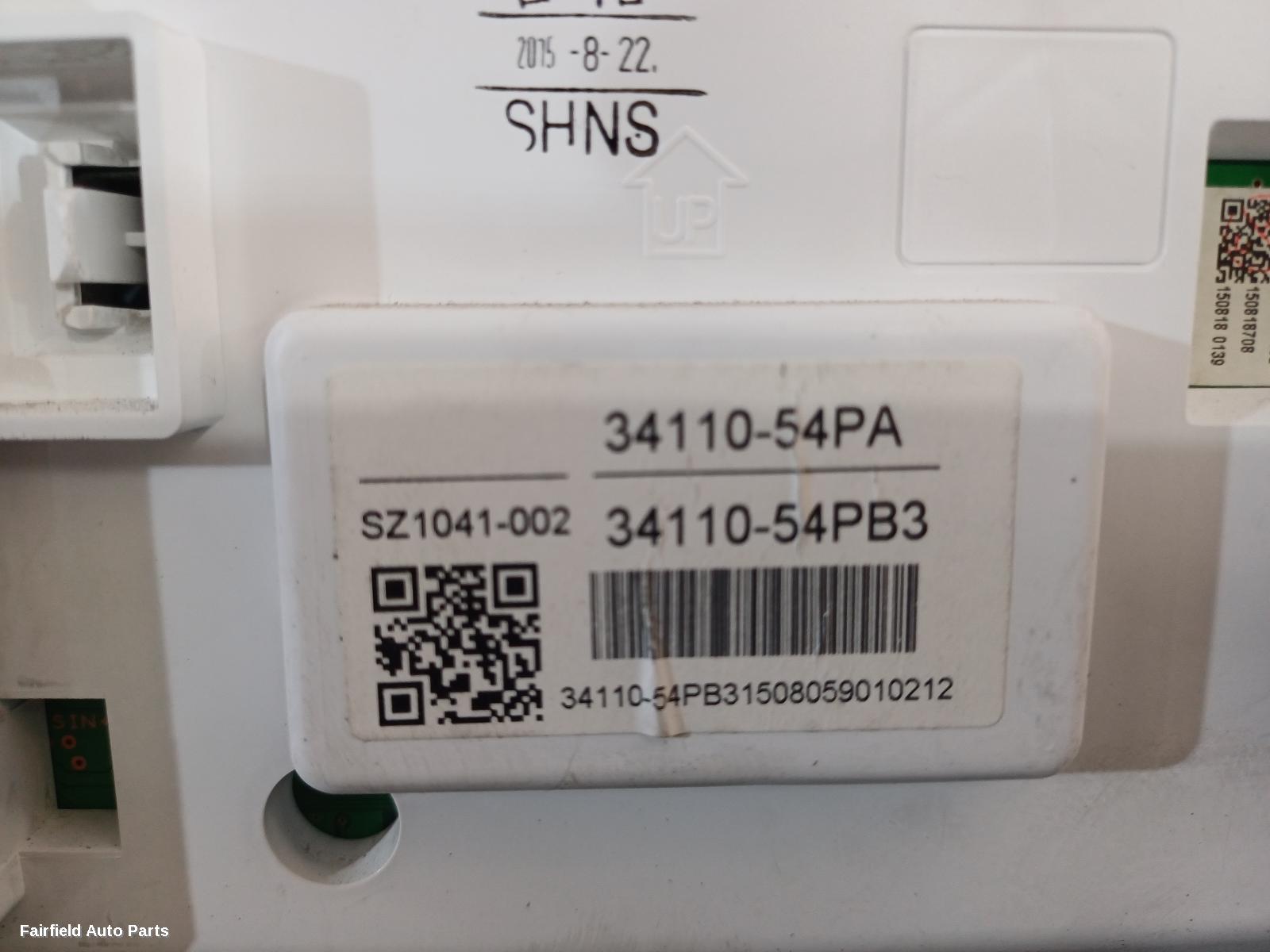 2015-2025 Suzuki Vitara Instrument Cluster