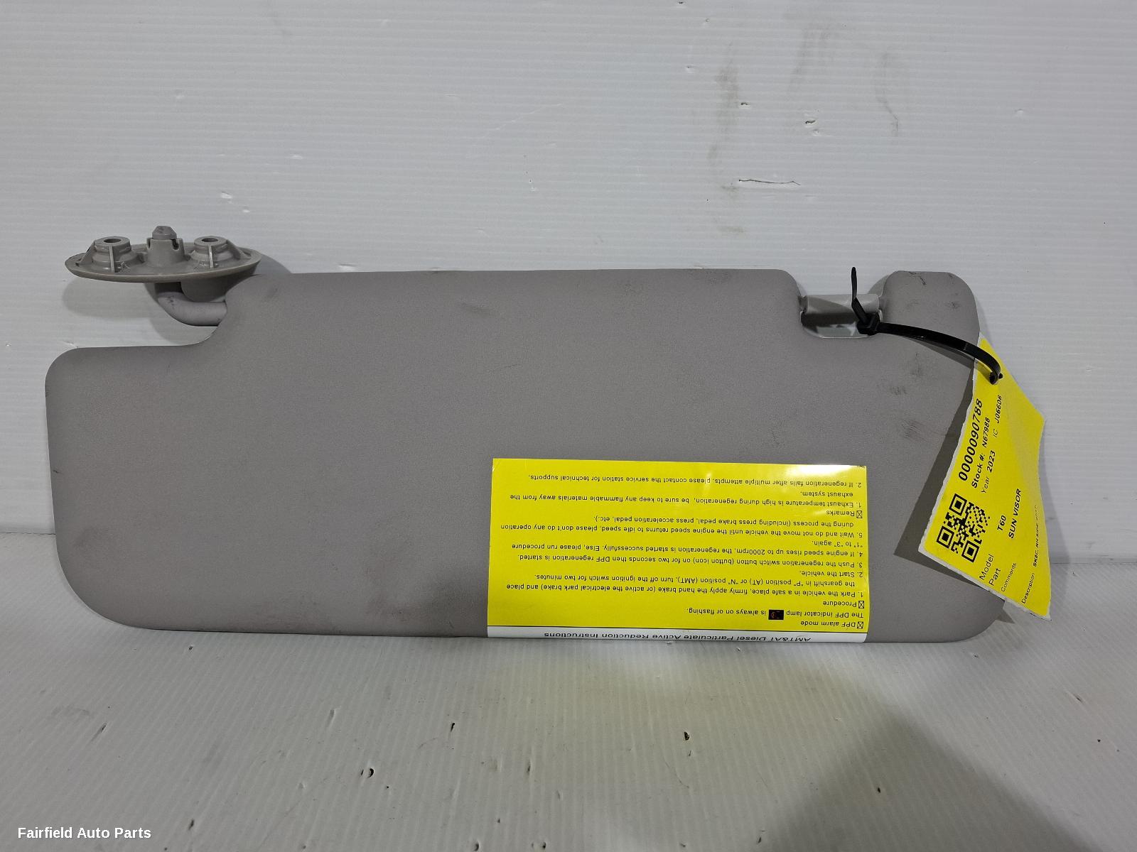 2017-2025 Ldv T60 Sunvisor