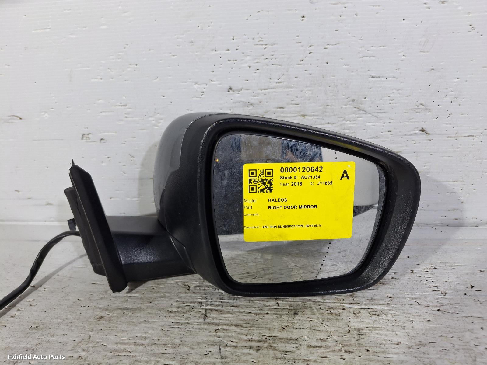 2016-2019 Renault Kaleos Right Door Mirror