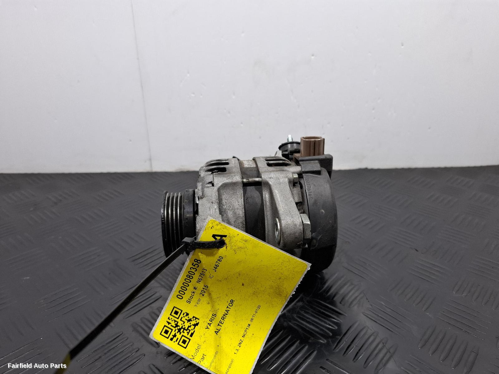 2014-2020 Toyota Yaris Alternator