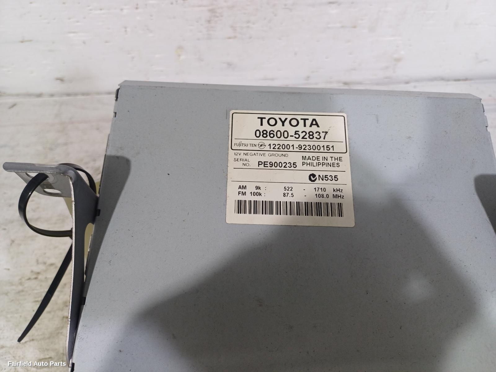 2005-2016 Toyota Yaris Radio Cd Dvd Sat Tv
