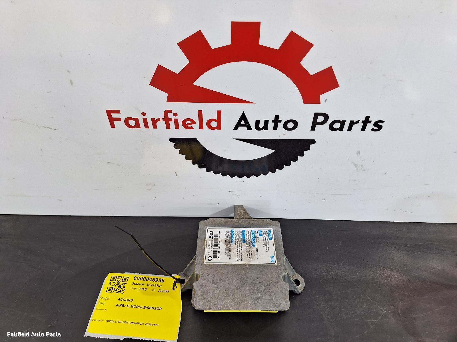 2008-2016 Honda Accord Airbag Module Sensor