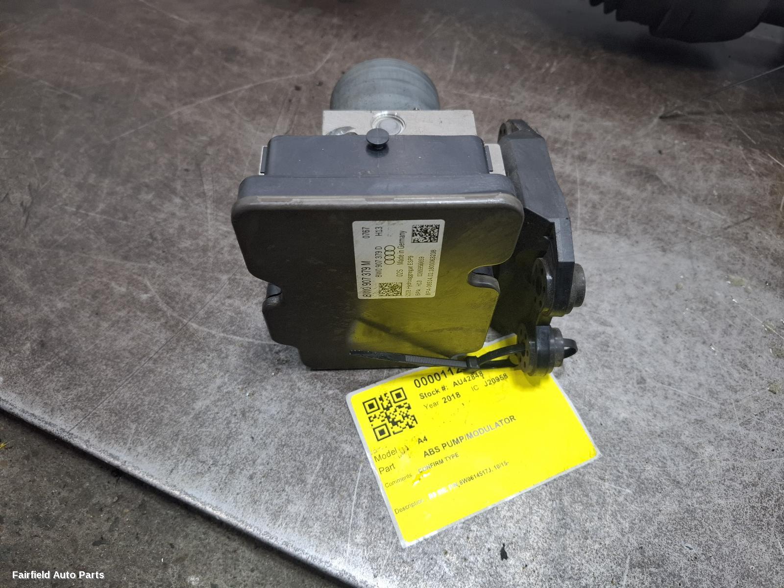2015-2025 Audi A4 Abs Pump Modulator