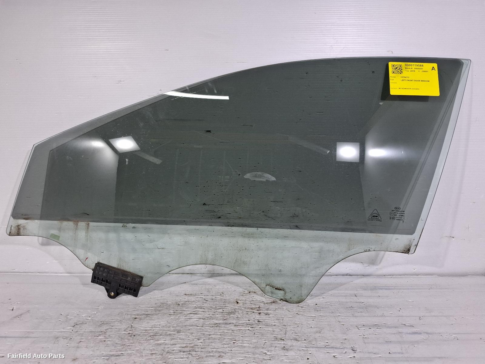 2018-2024 Kia Cerato Left Front Door Window