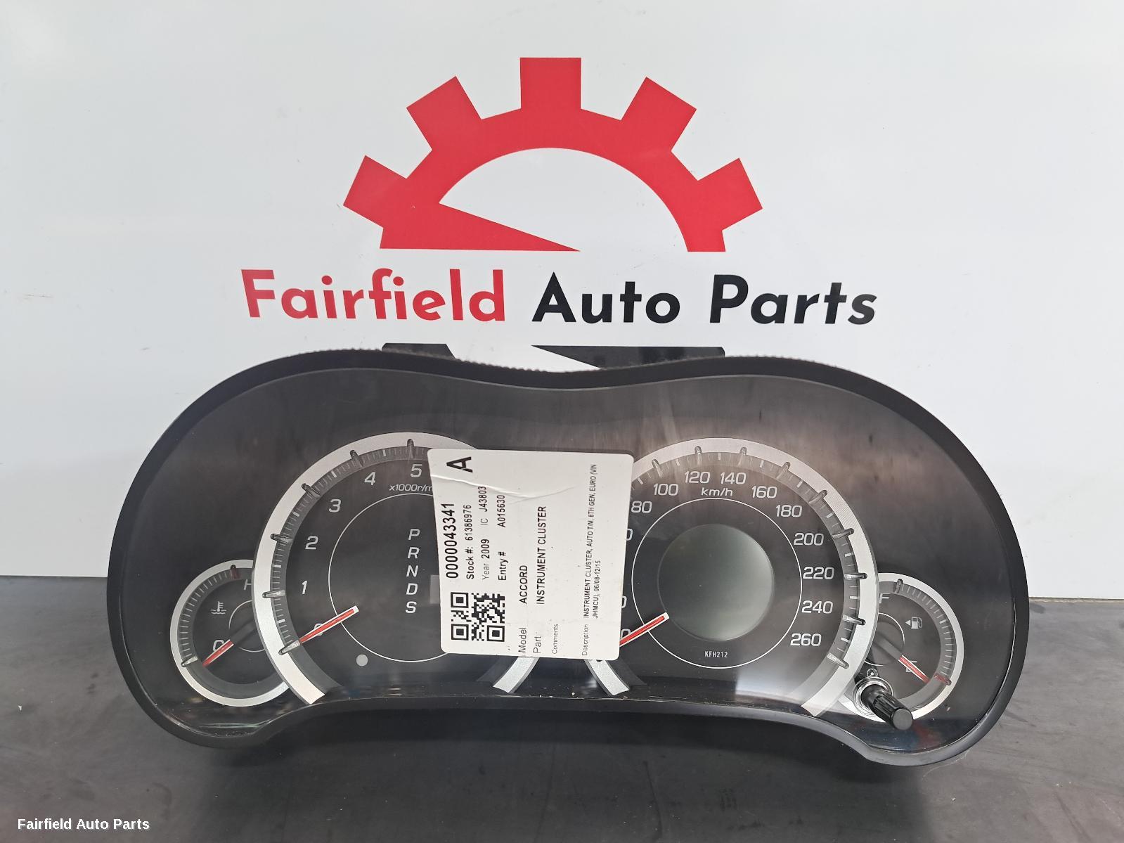 2008-2015 Honda Accord Instrument Cluster