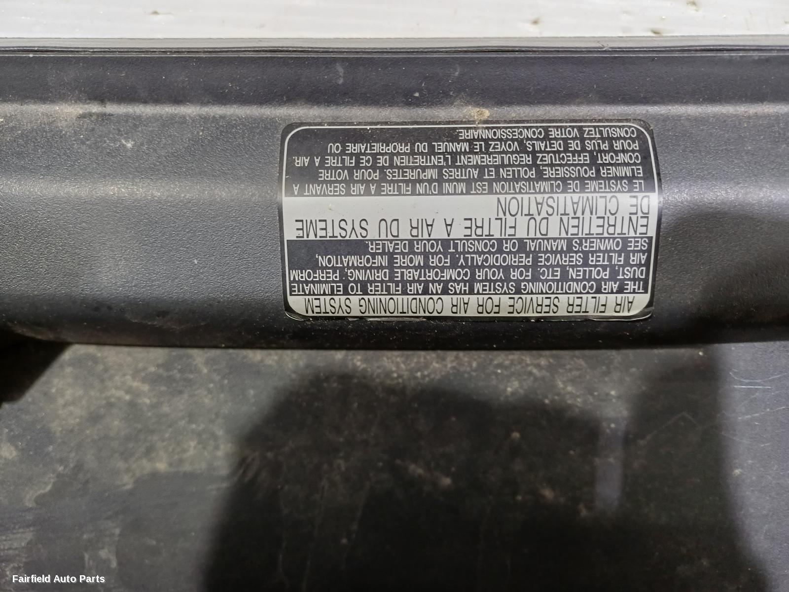 2007-2013 Toyota Corolla Glove Box