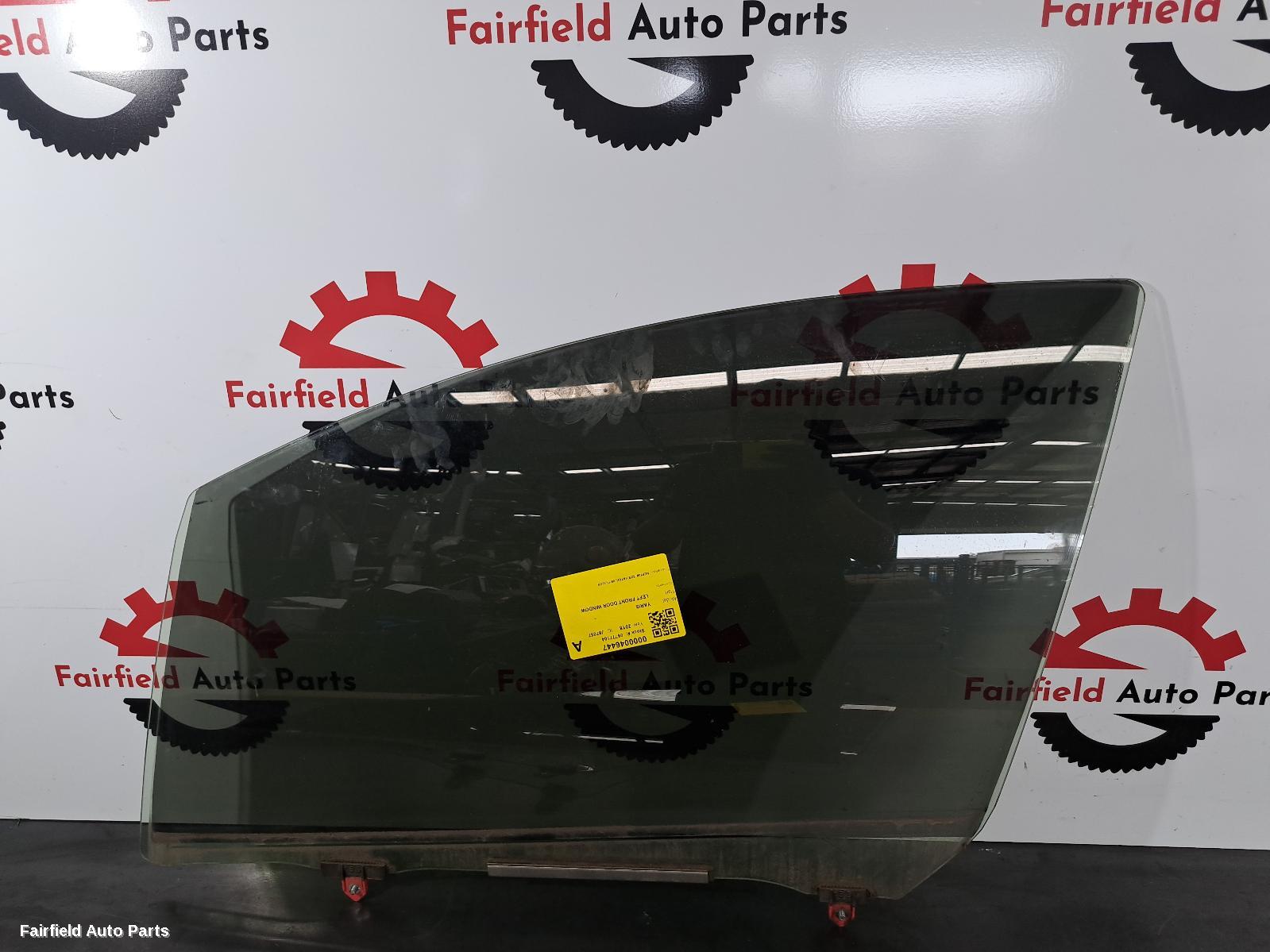 2011-2019 Toyota Yaris Left Front Door Window