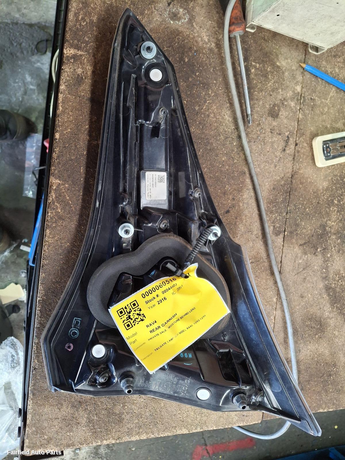 2015-2018 Toyota Rav4 Rear Garnish