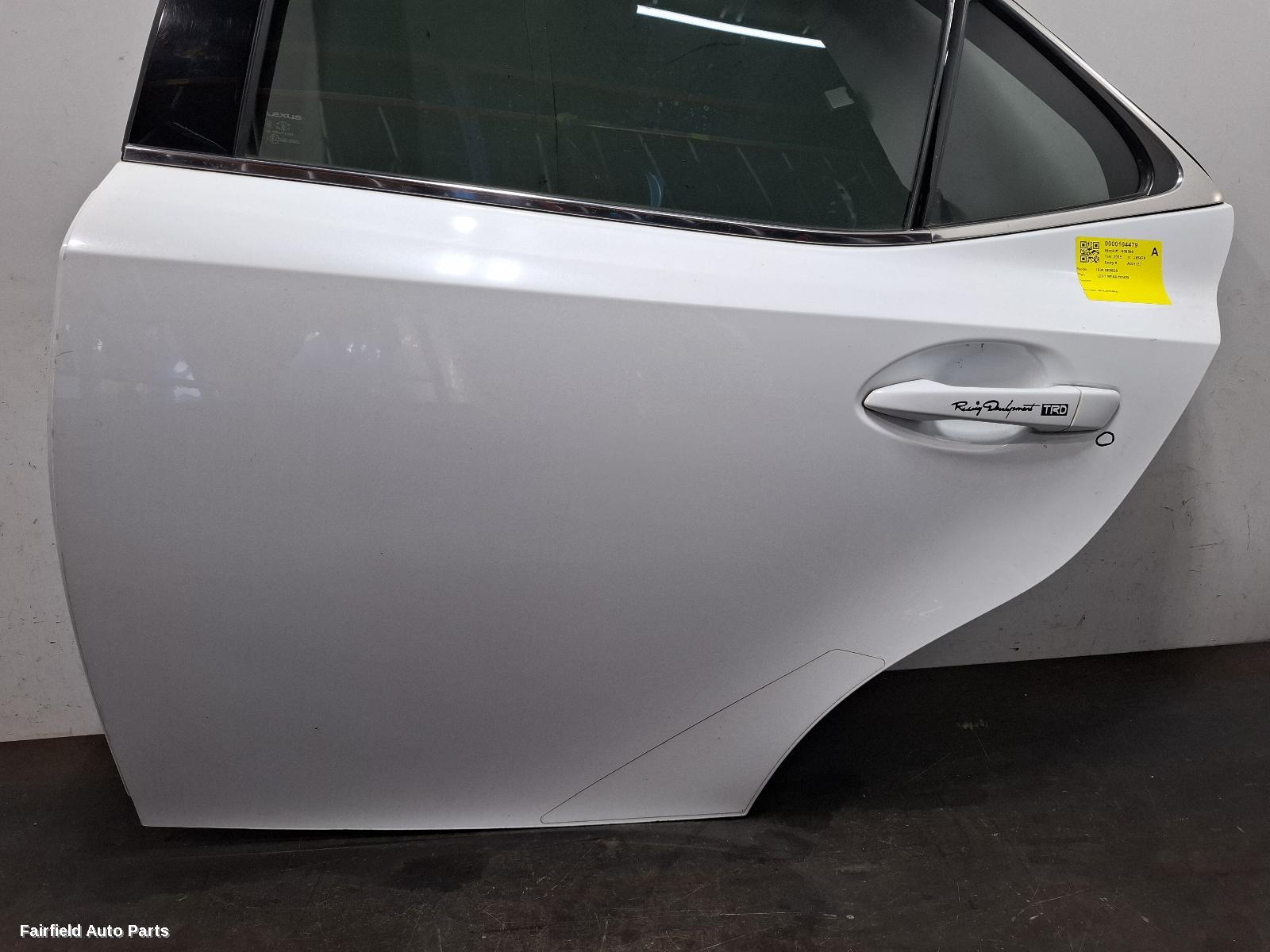 2013-2020 Lexus Is Series Left Rear Door Sliding