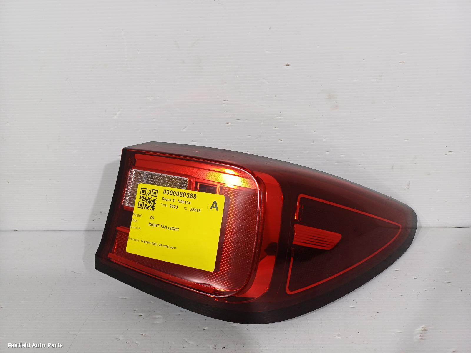2017-2024 Mg Zs Right Taillight