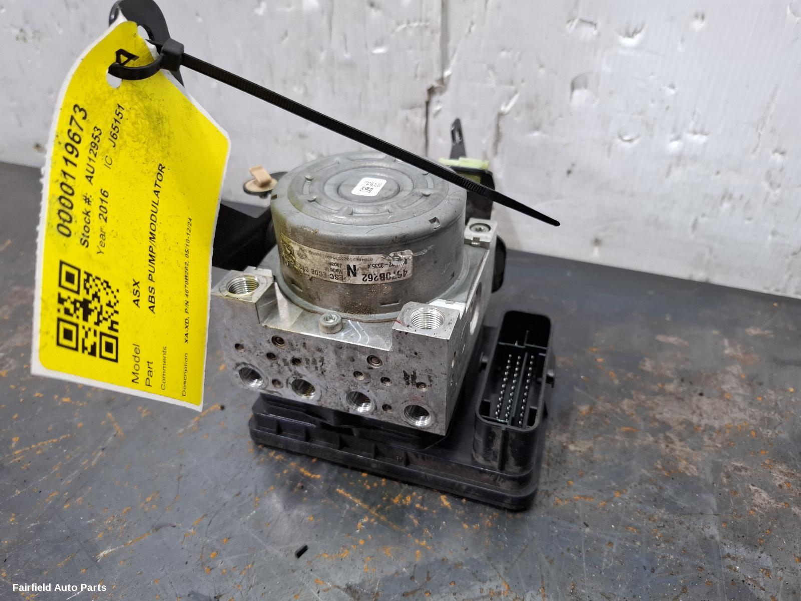 2010-2024 Mitsubishi Asx Abs Pump Modulator