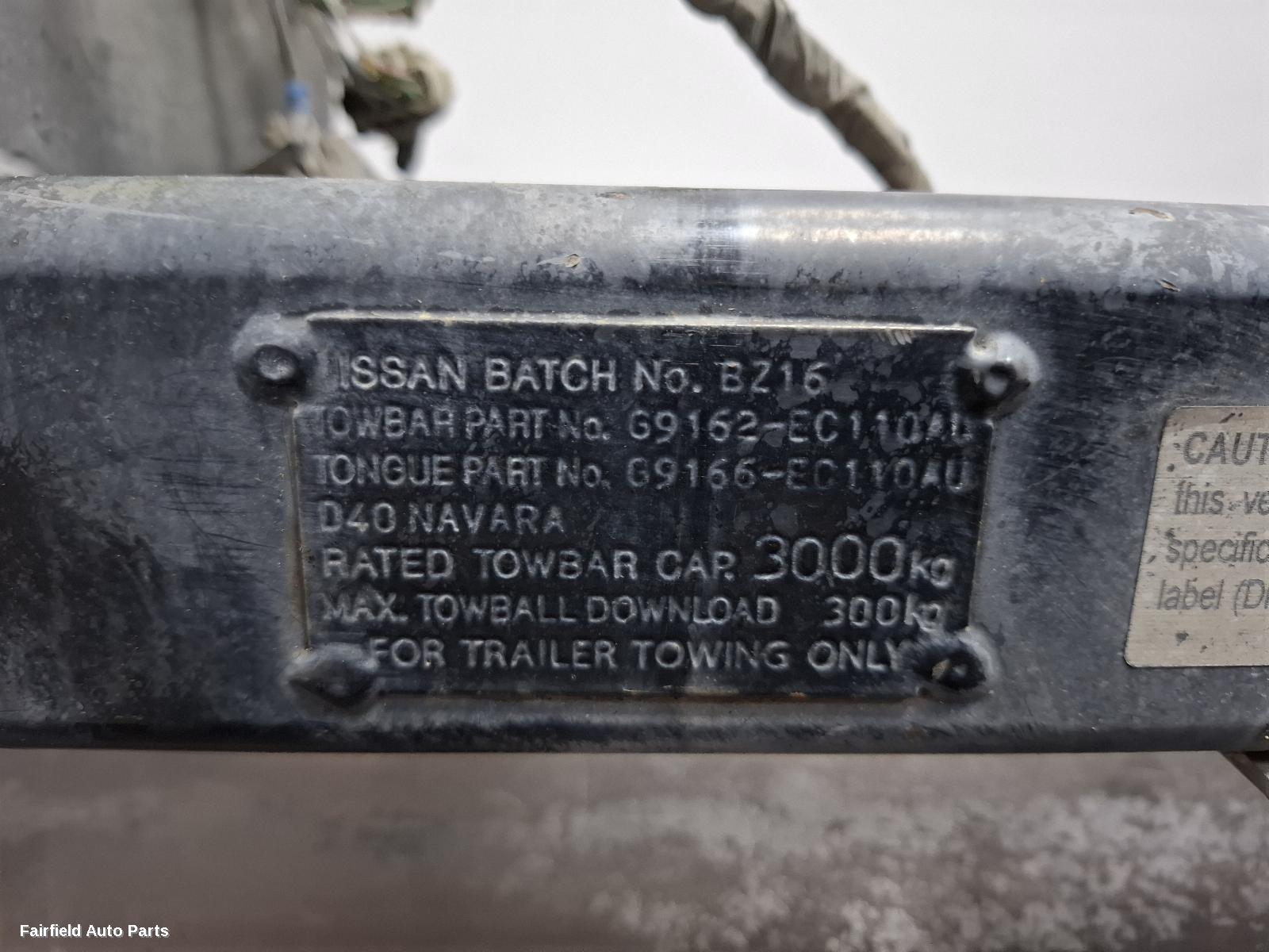 2009-2015 Nissan Navara Towbar
