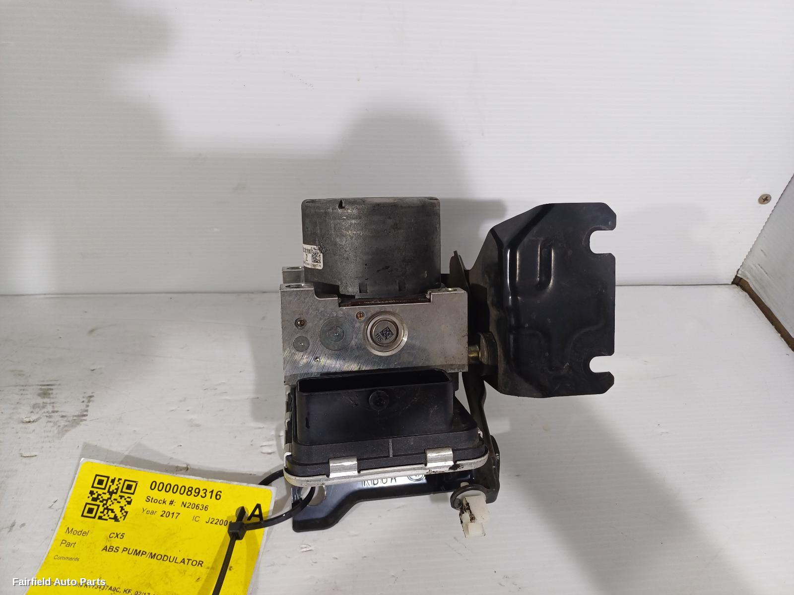 2017-2018 Mazda Cx5 Abs Pump Modulator