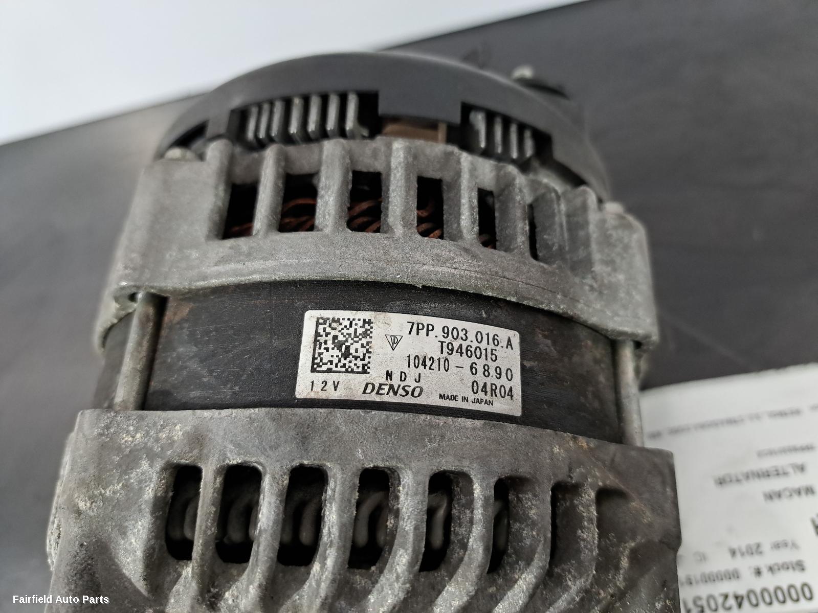 2014-2018 Porsche Macan Alternator
