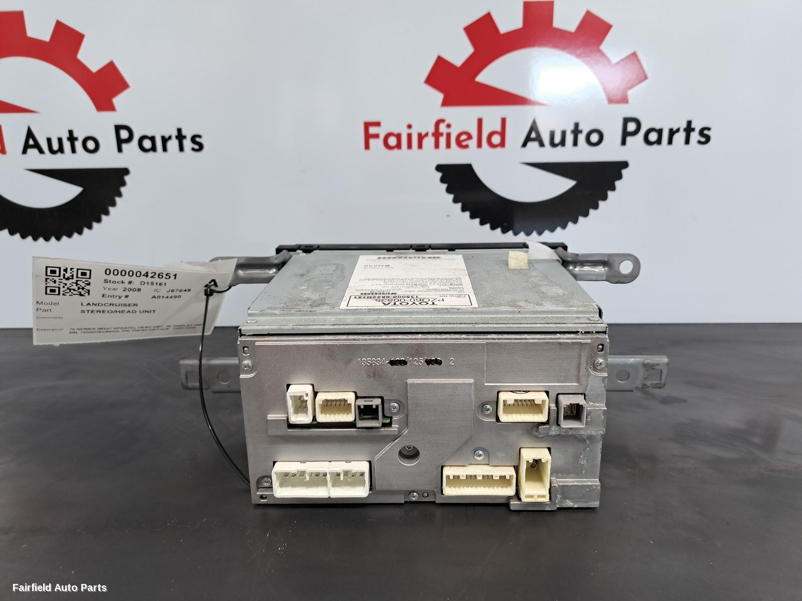 2007-2020 Toyota Landcruiser Radio Cd Dvd Sat Tv