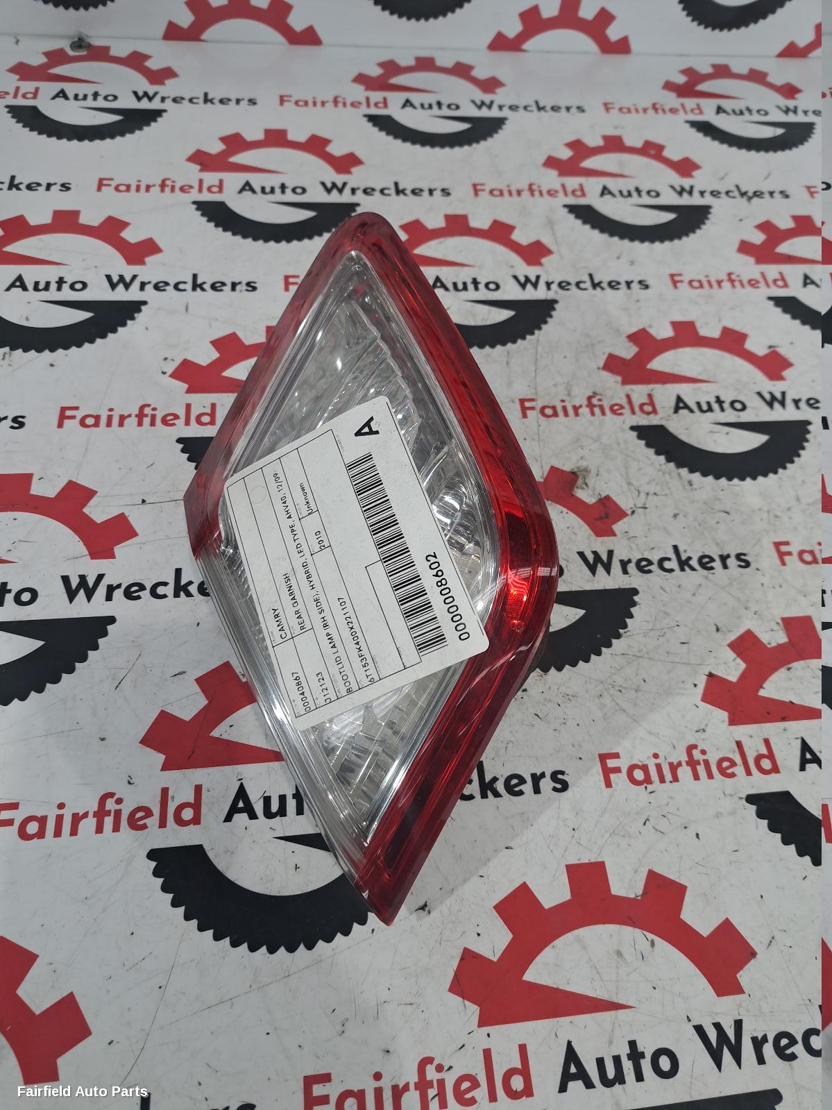 2009-2011 Toyota Camry Rear Garnish