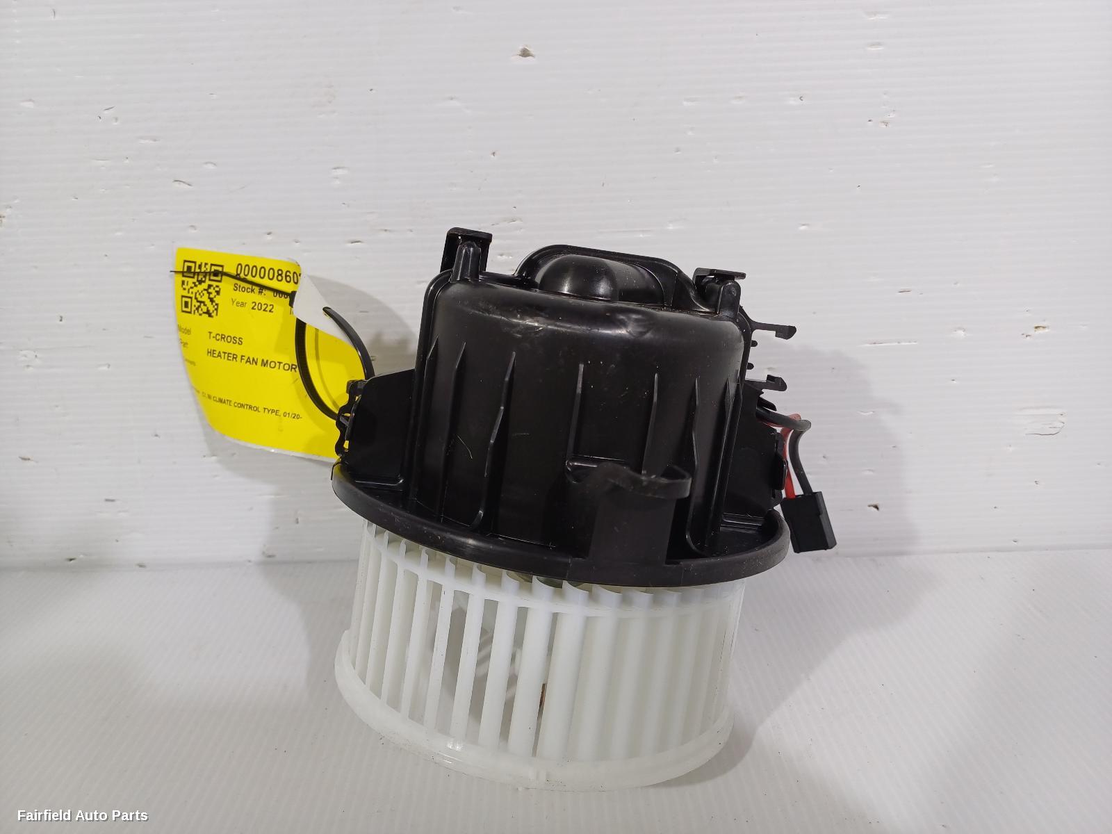 2020-2025 Volkswagen T-cross Heater Fan Motor
