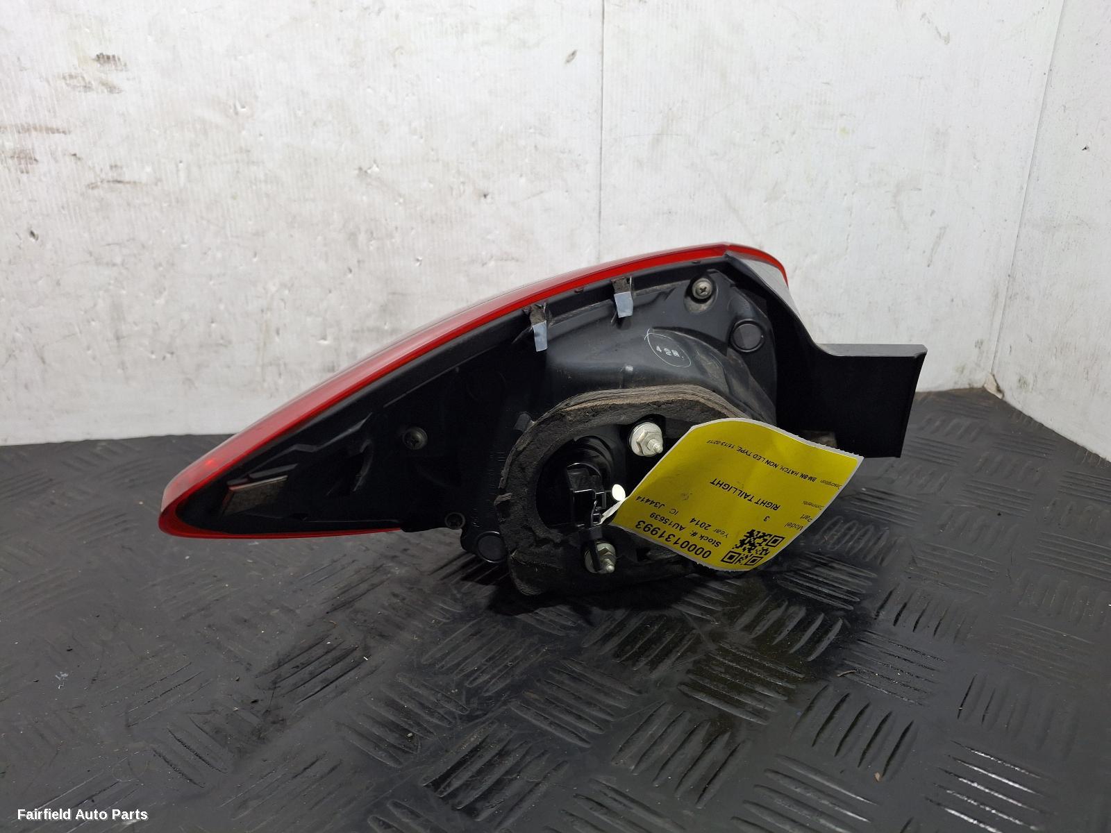 2013-2019 Mazda 3 Right Taillight