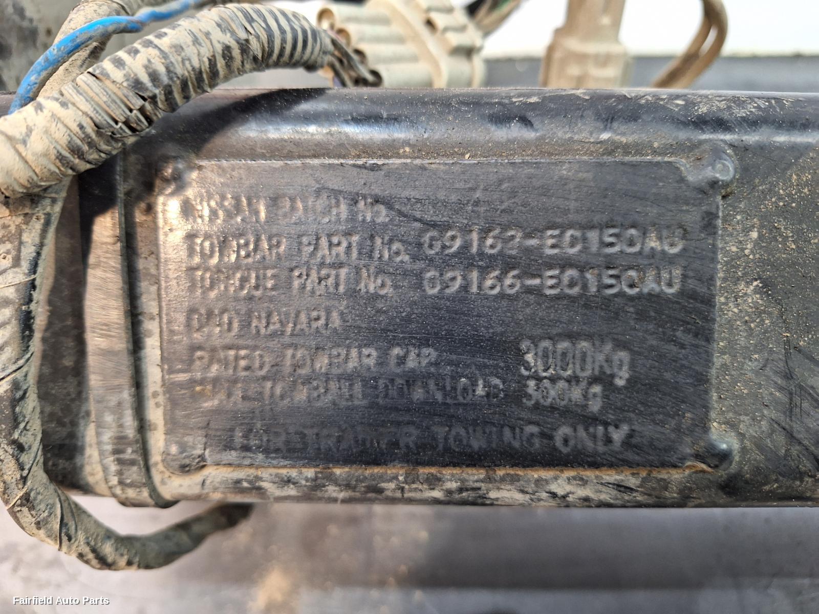 2009-2015 Nissan Navara Towbar