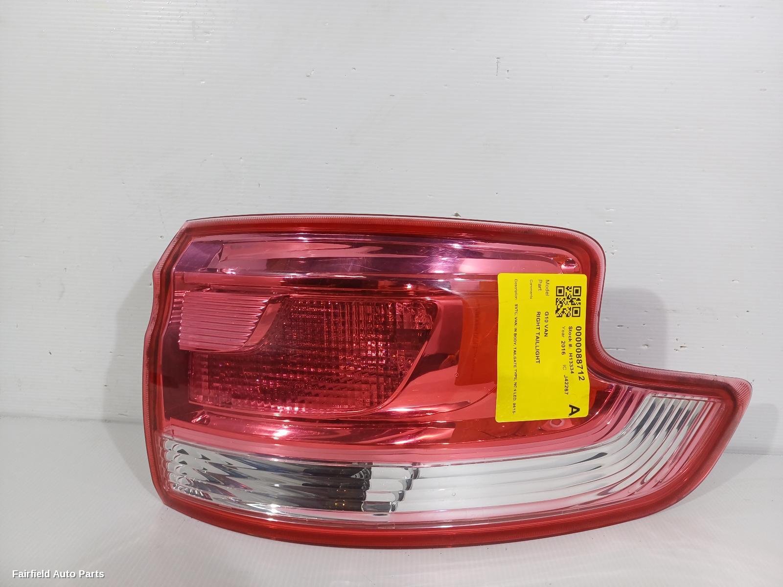 2015-2025 Ldv G10 Right Taillight