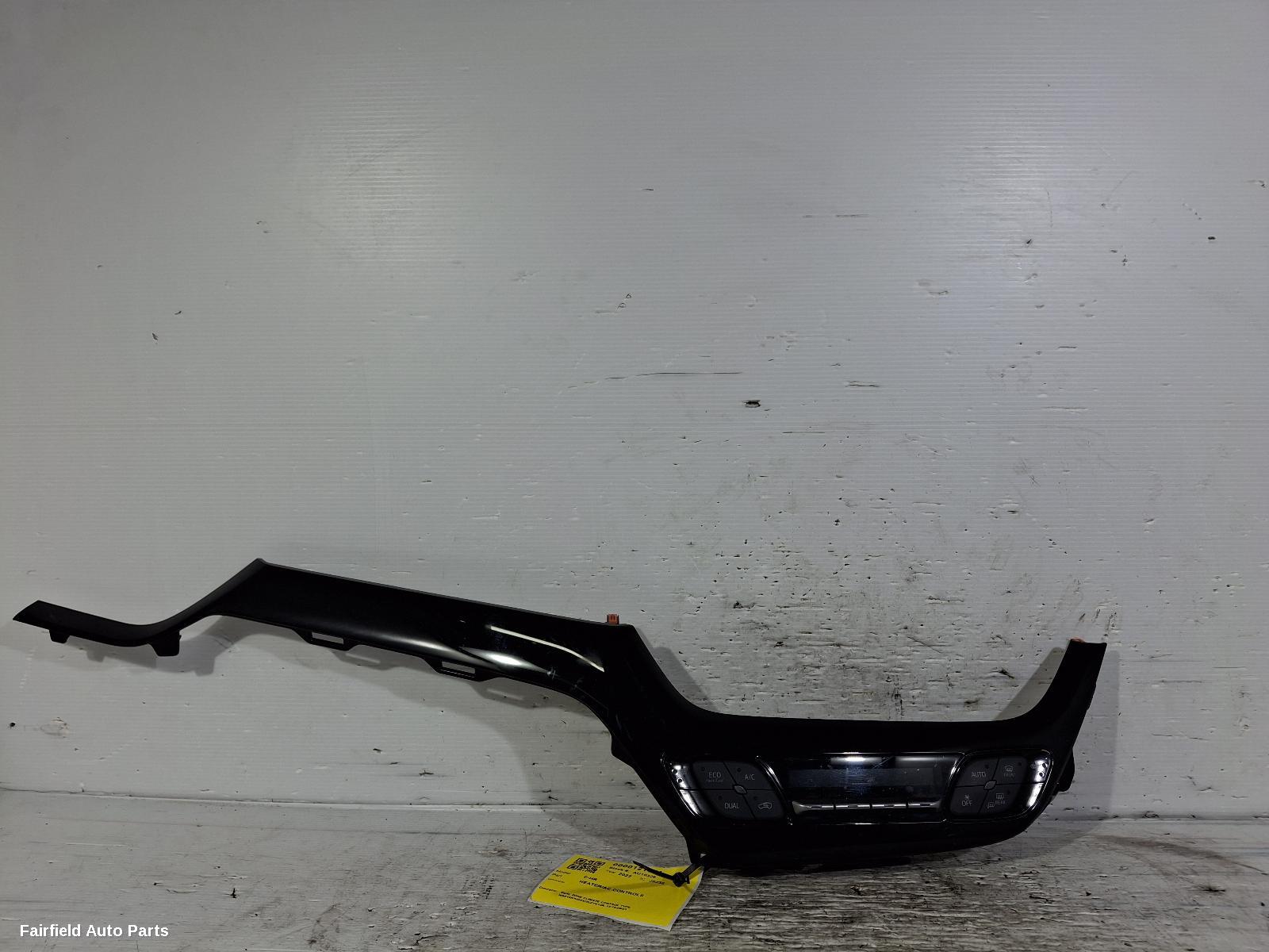 2016-2023 Toyota C-hr Heater Ac Controls