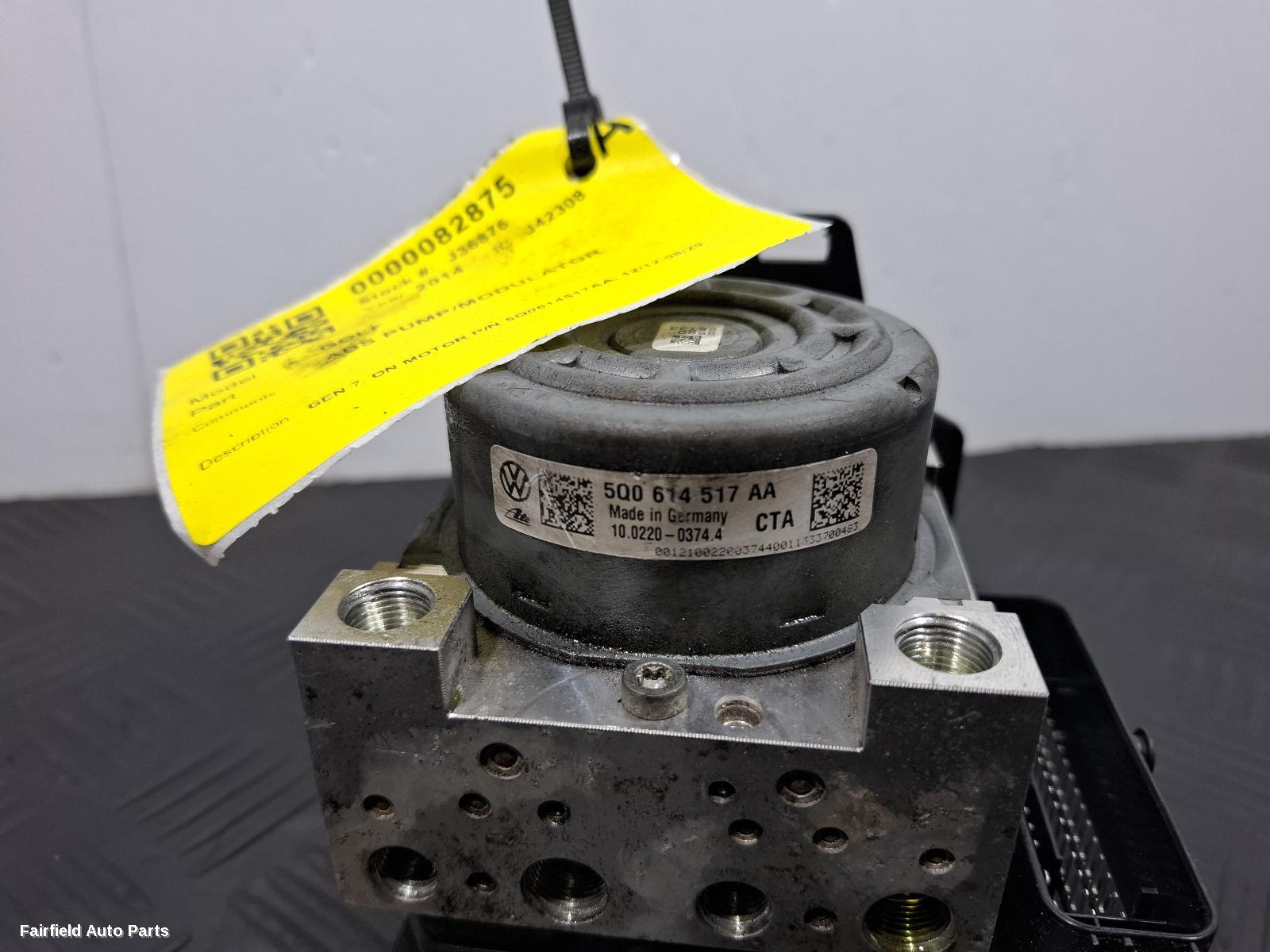 2012-2020 Volkswagen Golf Abs Pump Modulator