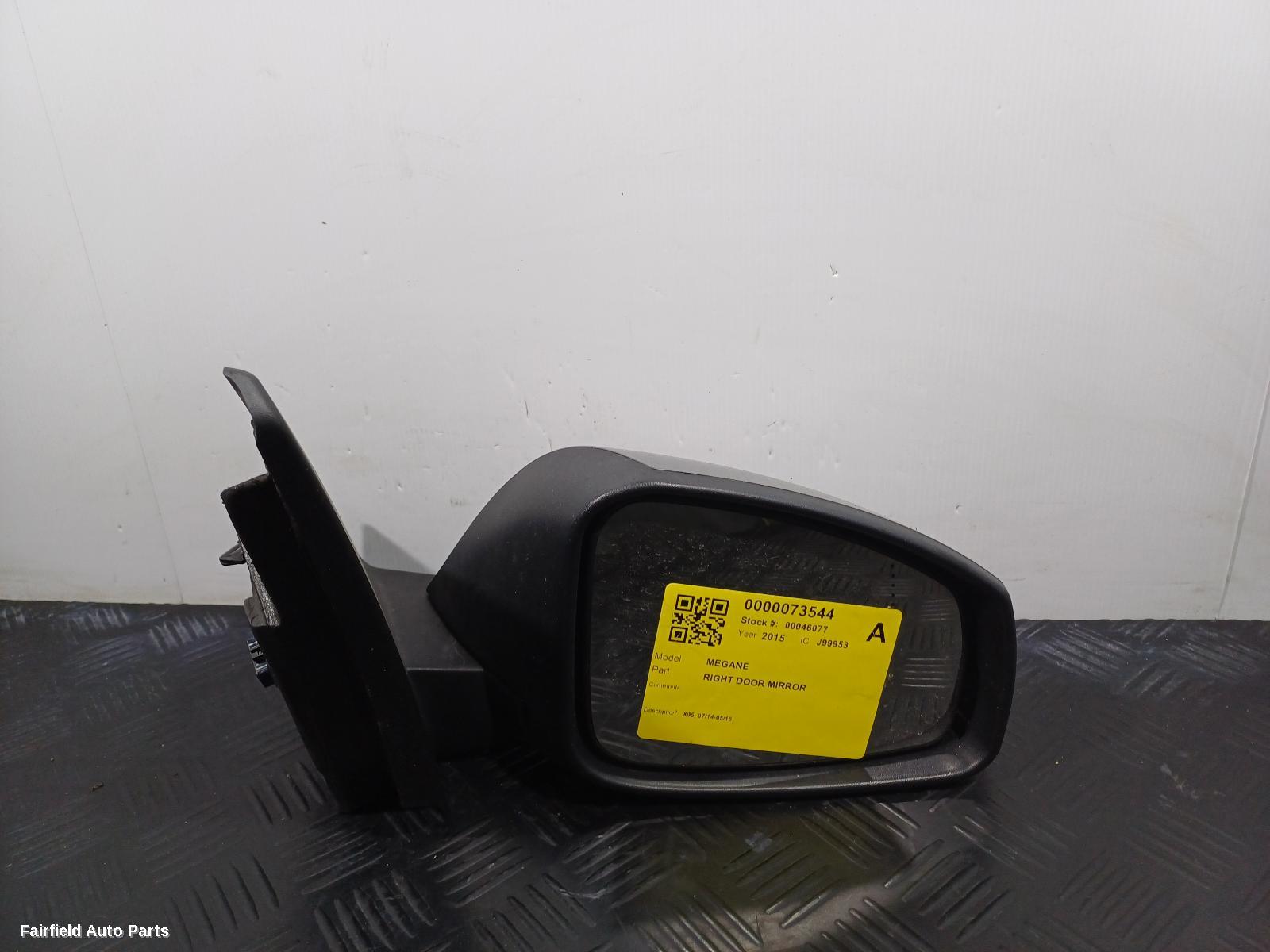 2014-2016 Renault Megane Right Door Mirror