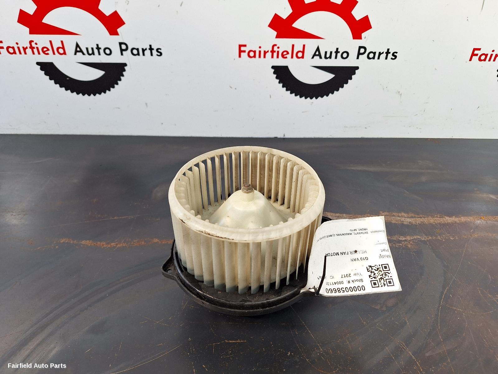 2015-2025 Ldv G10 Heater Fan Motor