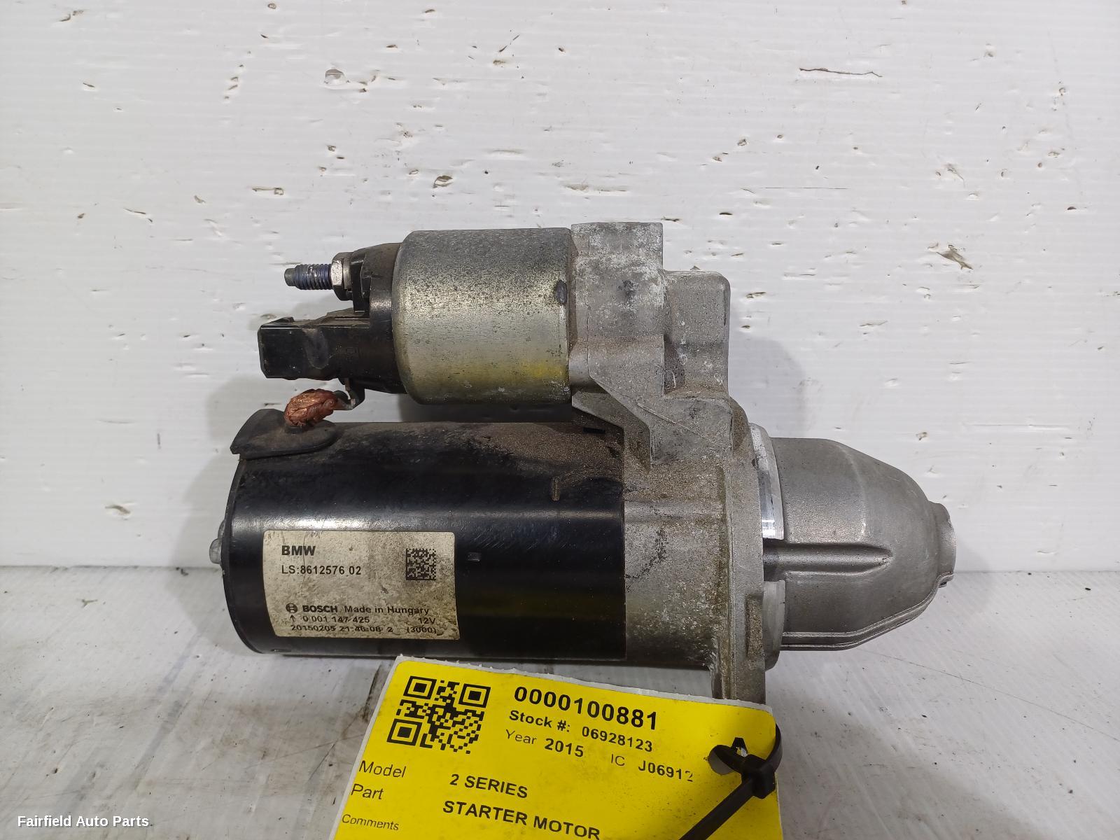 2013-2016 Bmw 2 Series Starter