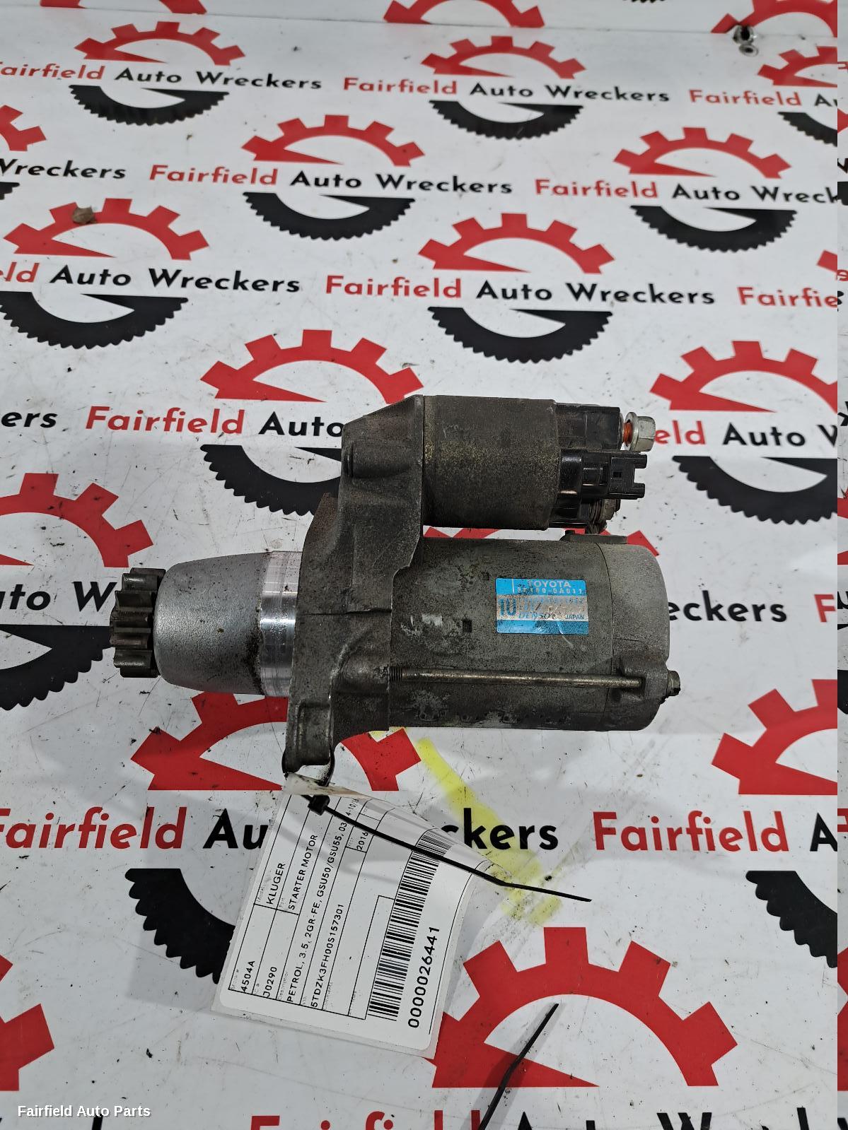 2014-2016 Toyota Kluger Starter