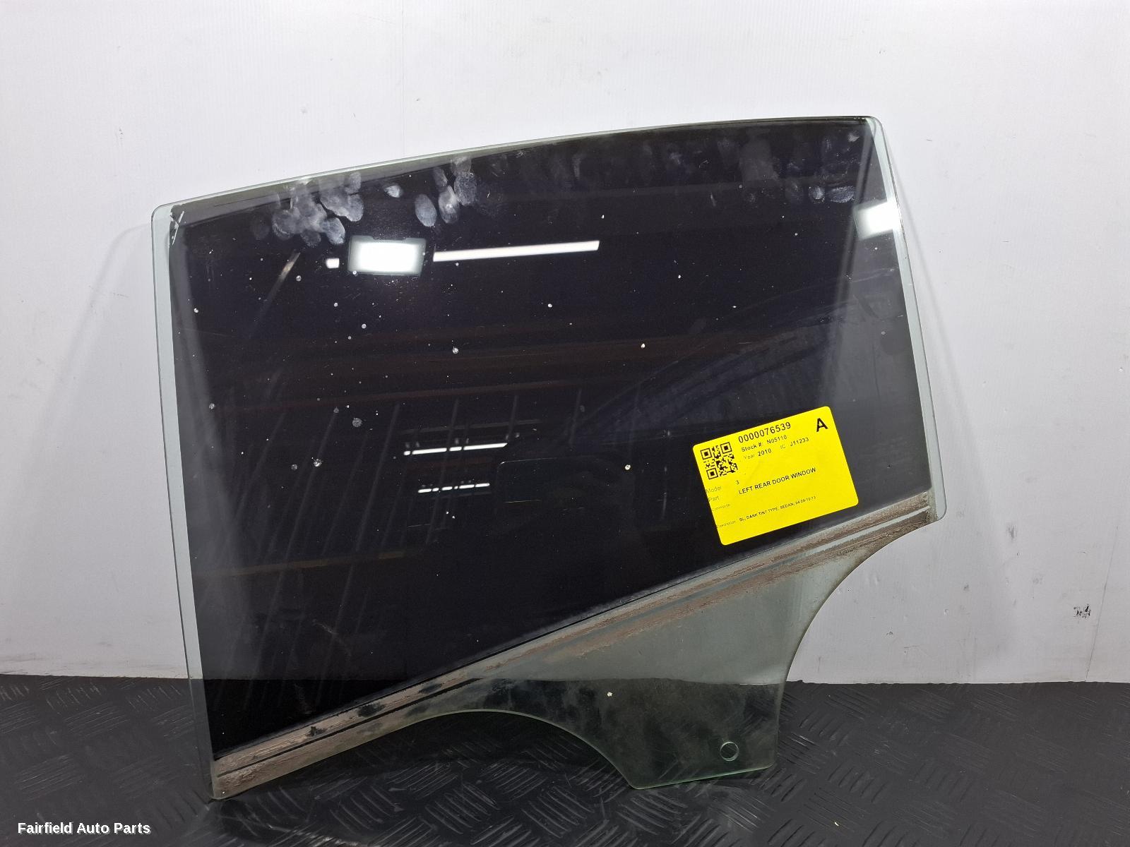 2009-2013 Mazda 3 Left Rear Door Window
