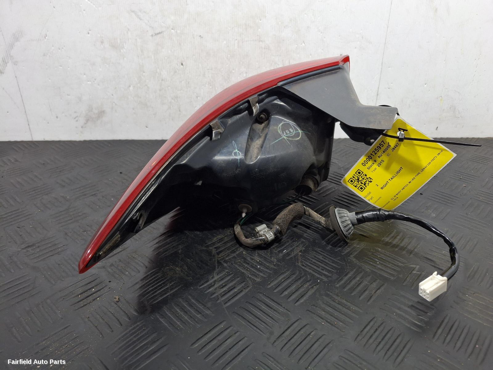 2014-2019 Mazda 2 Right Taillight