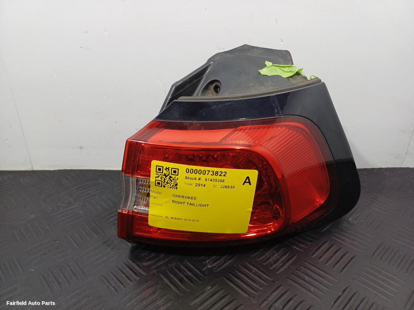 2014-2018 Jeep Cherokee Right Taillight