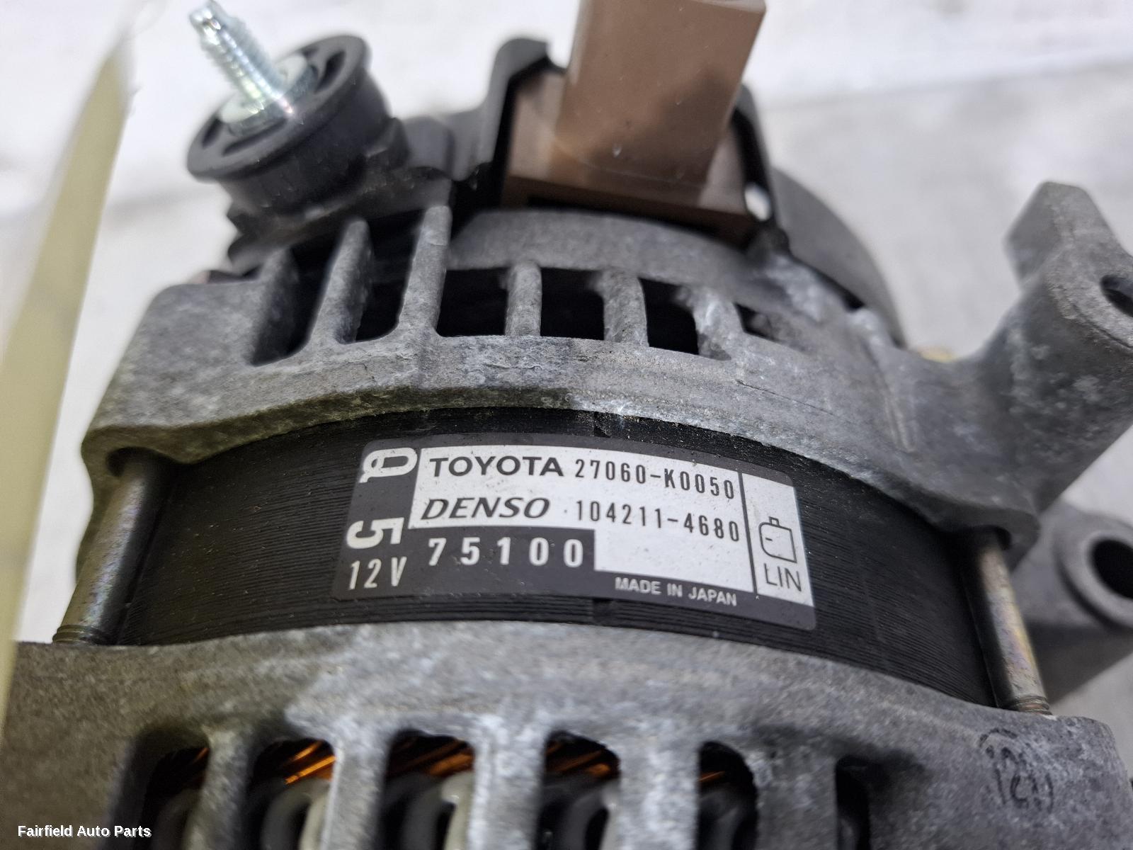 2020-2023 Toyota Yaris Cross Alternator