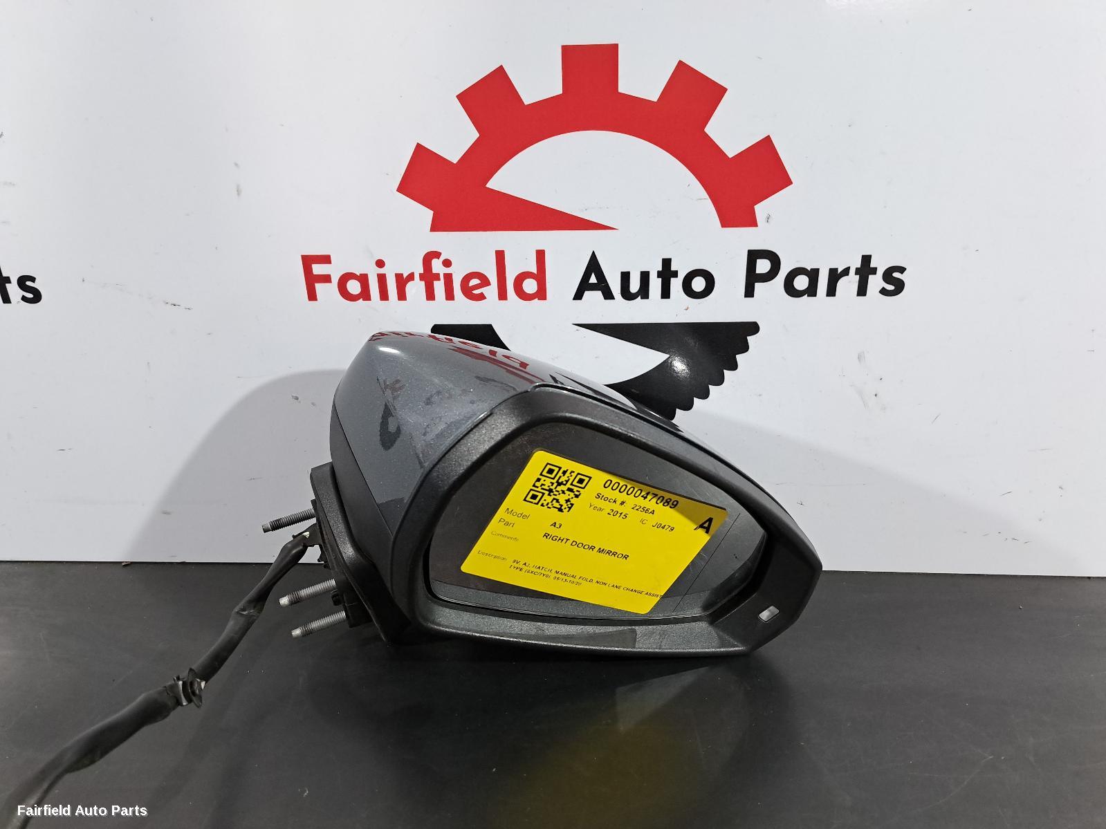 2013-2020 Audi A3 Right Door Mirror