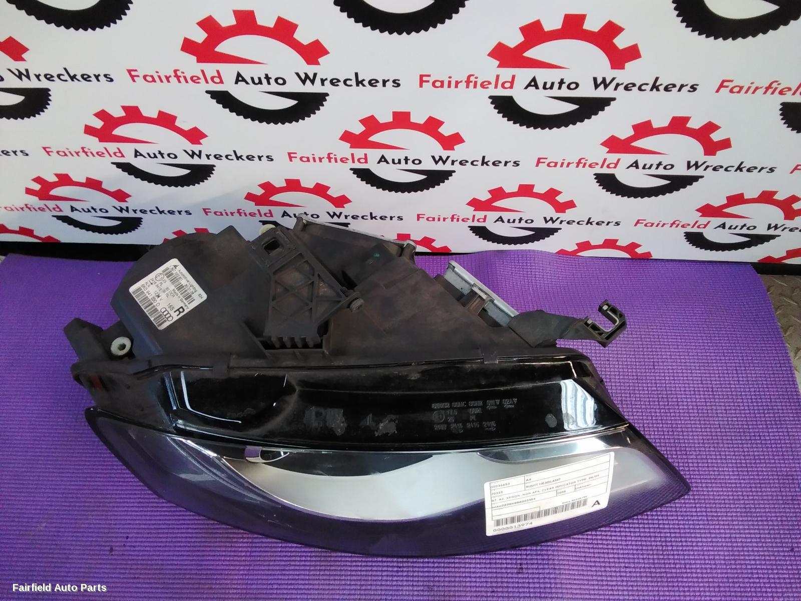 2008-2012 Audi A4 Right Headlamp