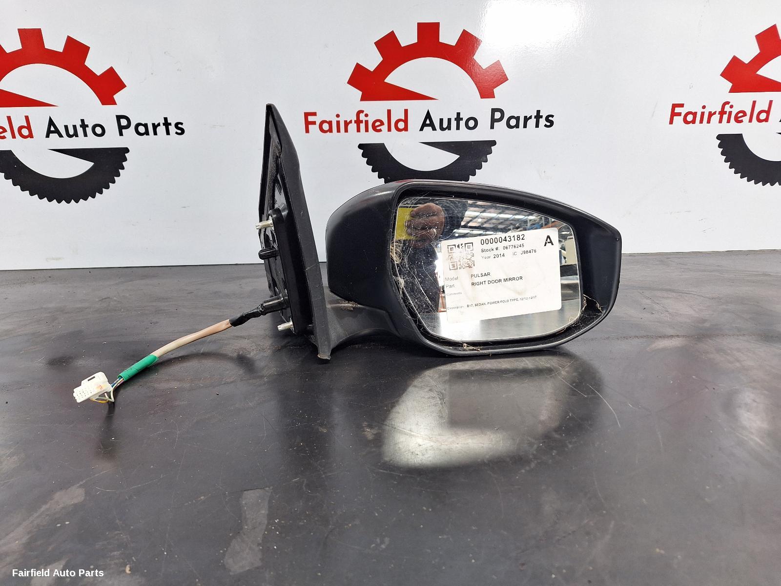 2012-2017 Nissan Pulsar Right Door Mirror