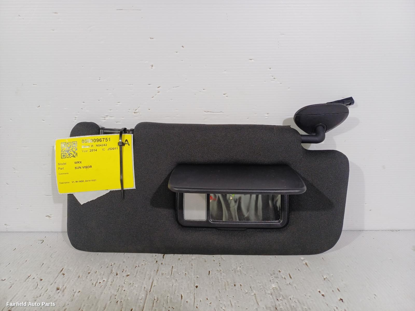 2014-2021 Subaru Wrx Sunvisor