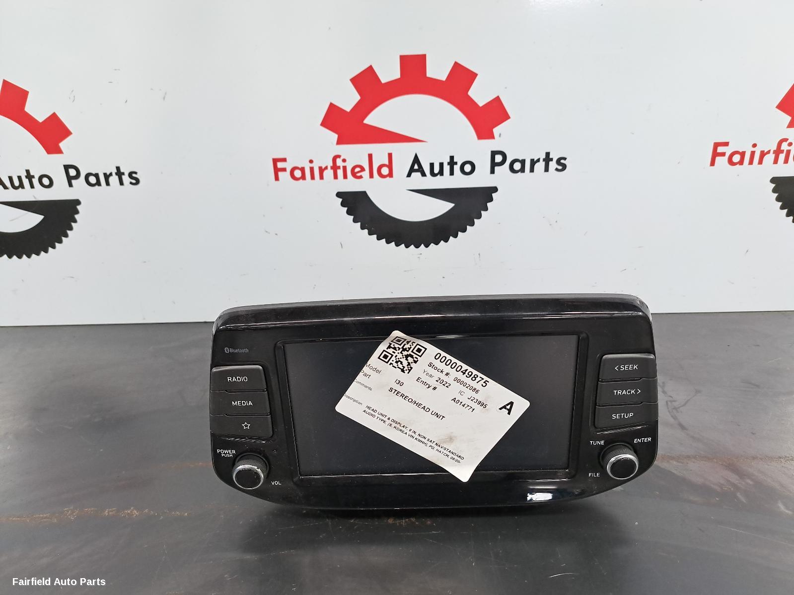 2020-2023 Hyundai I30 Radio Cd Dvd Sat Tv